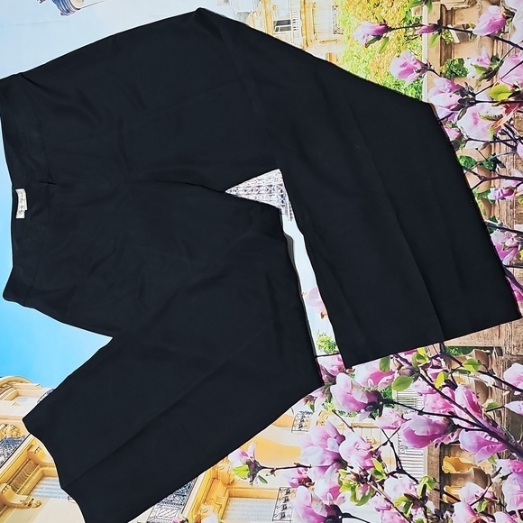 Tommy Bahama‎ Fly to Fiji Silk Black Wide Leg Pants Size 6 NWT - Picture 2 of 5